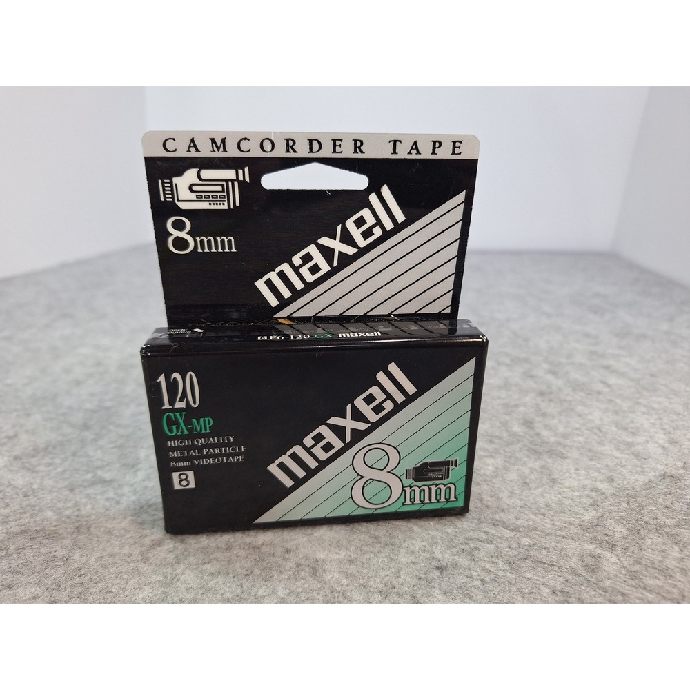 Maxell 8mm GX MP 120 Minute‎ High Quality Metal Particle Videotape New